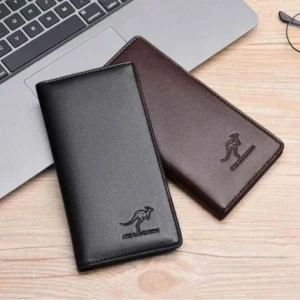 AIKS KANGROO Slim Long Mobile Money and Card Holder Leather Wallet for Men's