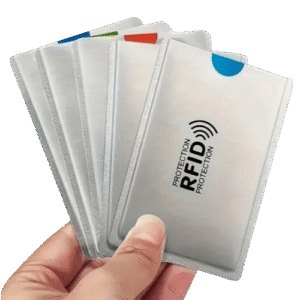 CHINONE Pack of 3/5/10 RFID Blocking Card Covers - Anti-Theft, NFC Shielded Aluminum Foil Wallets for ID & Credit Debit Cards